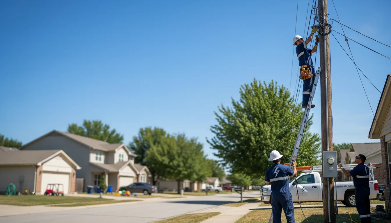 Residential electrician providing installation services in Clutier, IA